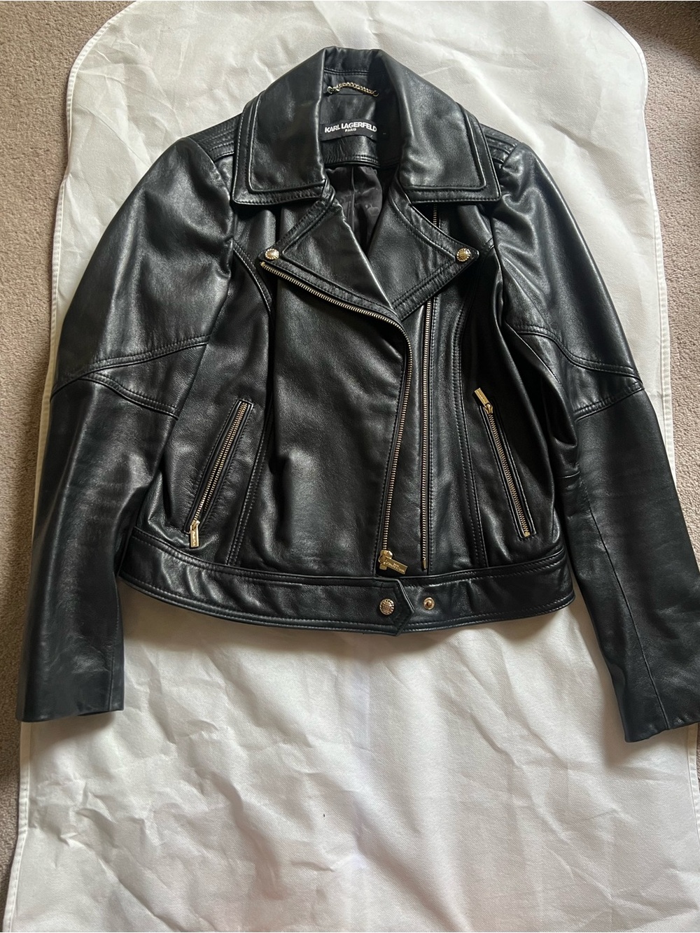 Karl lagerfeld Paris leather jacket